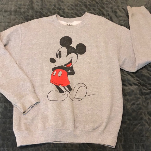 Disney Sweaters - gray mickey mouse disney crewneck